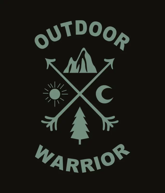 drukowana koszulka z długim rękawem Outdoor Warrior