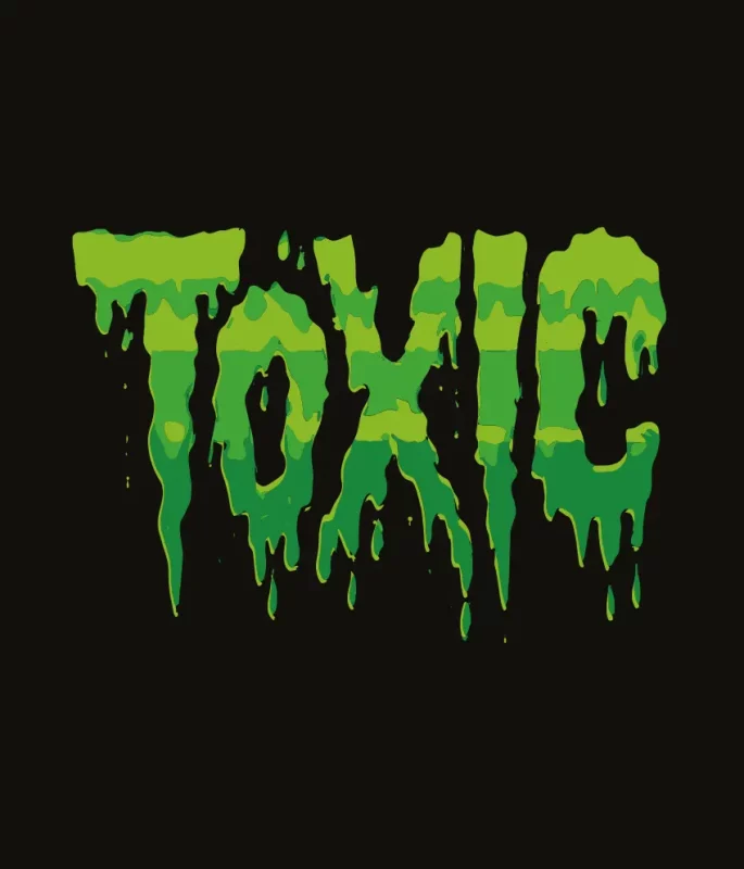 Toxic Slime nadruk na bluze