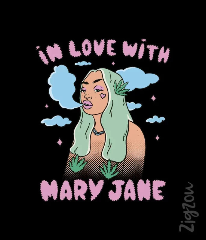 Nadruk na t-shirt na Dzień Kobiet - Kocham cię Mary Jane