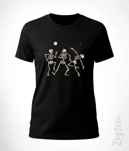 Tańczące szkielety - koszulka damska z dowolnym nadrukiem online