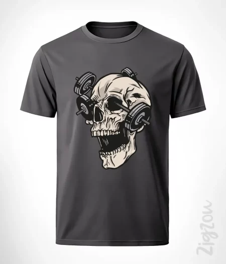 Czaszka crossfit fitness - koszulka męska z dowolnym nadrukiem online