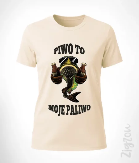 Piwo to moje paliwo - koszulka damska z dowolnym nadrukiem online
