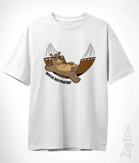 Byle do piątku - koszulka oversize z dowolnym nadrukiem online