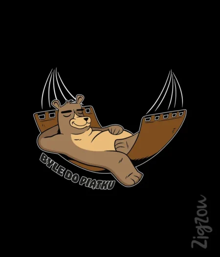 Byle do piątku - nadruk na t-shirt