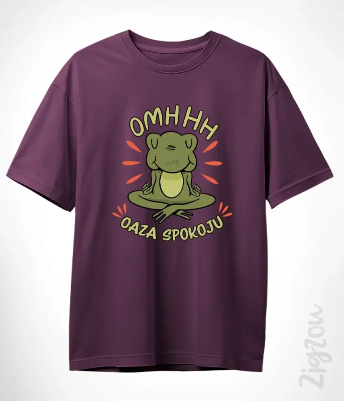 Oaza spokoju - koszulka oversize z dowolnym nadrukiem online