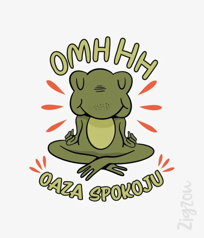 Oaza spokoju - nadruk na t-shirt