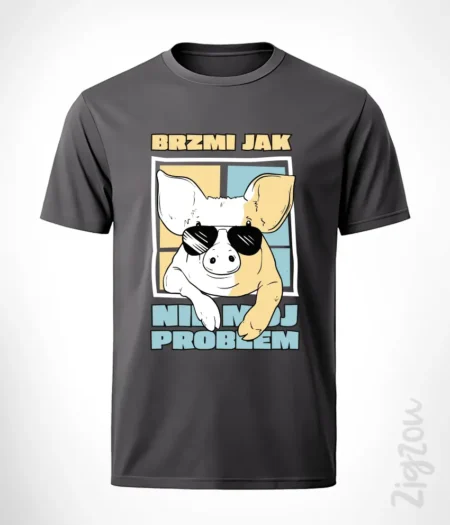 Brzmi jak nie mój problem - koszulka męska z dowolnym nadrukiem online