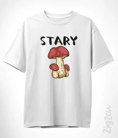 Stary grzyb - koszulka oversize z dowolnym nadrukiem online