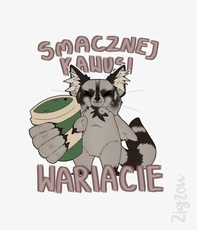 Smacznej kawusi wariacie - grafika