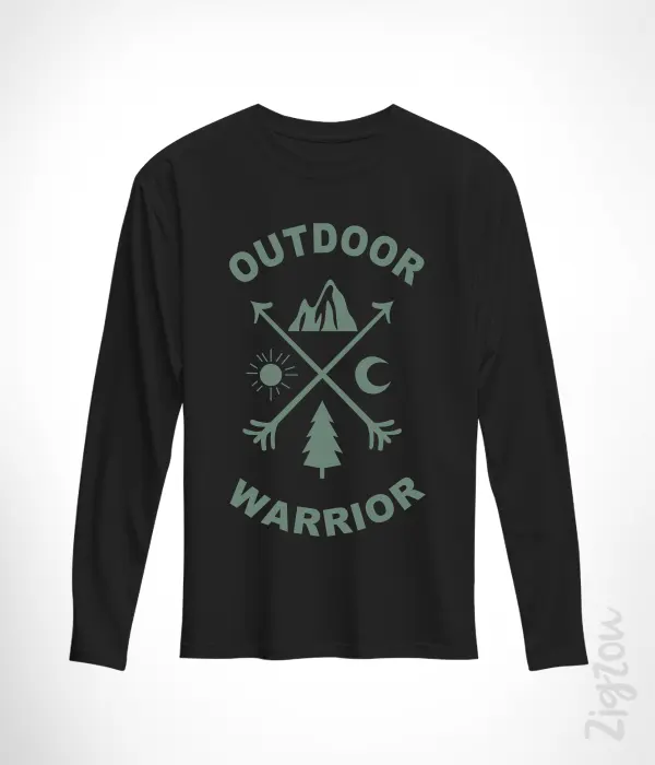 Outdoor Warrior - Koszulka długi rękaw z dowolnym nadrukiem online