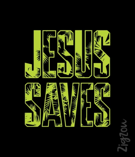 Jezus Mnie Zbawi - nadruk na t-shirt
