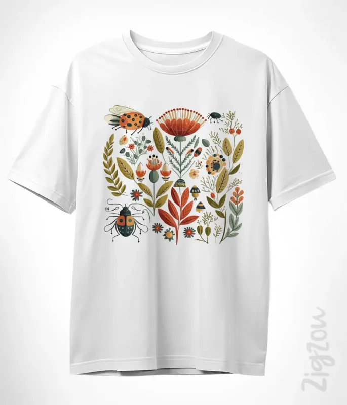 Fauna Flora i Folk - koszulka oversize z dowolnym nadrukiem online