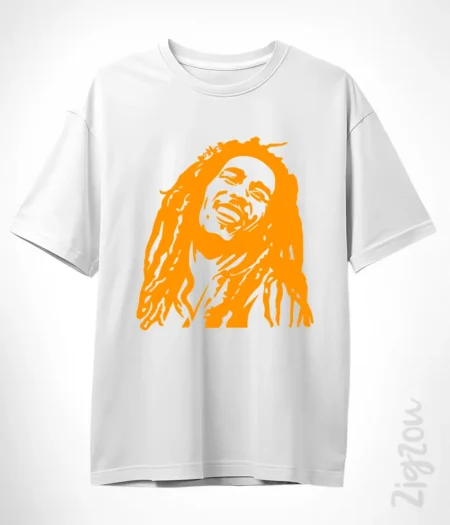 Pomarańczowy Marley - koszulka oversize z dowolnym nadrukiem online