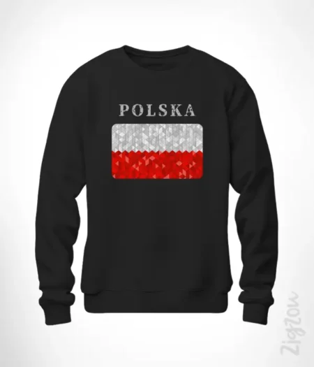 Polska Flaga - Bluza z dowolnym nadrukiem online