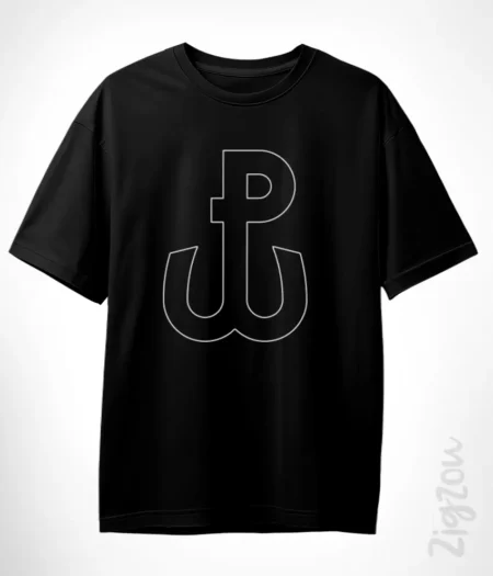 Kotwica symbol Polski Walczącej - koszulka oversize z dowolnym nadrukiem online