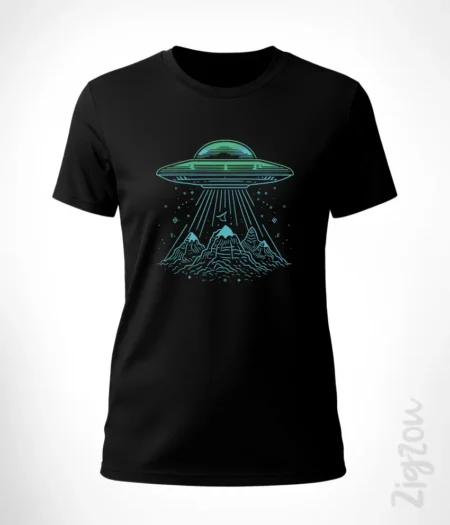 UFO Spaceship - koszulka damska z dowolnym nadrukiem online