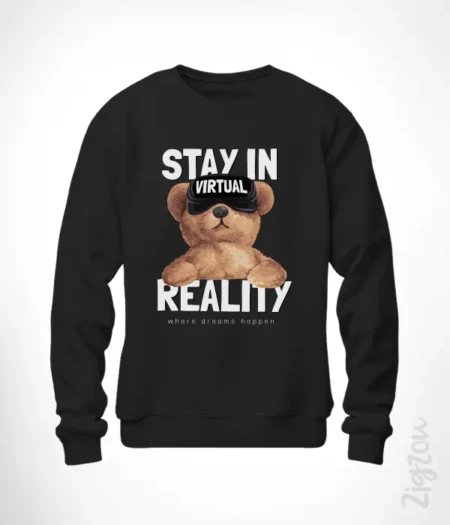 Stay in Virtual Reality - Bluza z dowolnym nadrukiem online