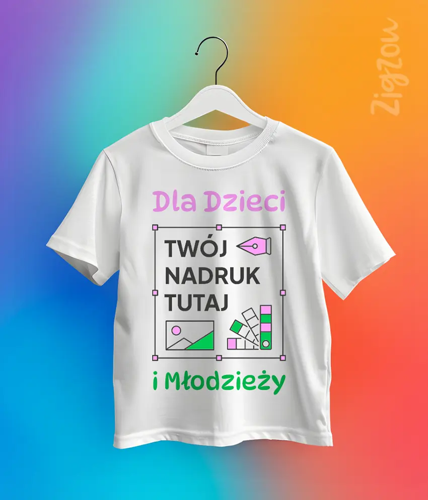 twoj nadruk tutaj koszulka dla dzieci new koszulka z nadrukiem dla dzieci i młodzieży