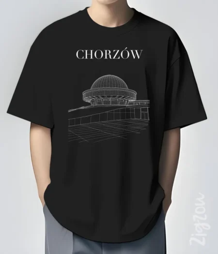 Planetarium Chorzów - koszulka oversize z dowolnym nadrukiem online