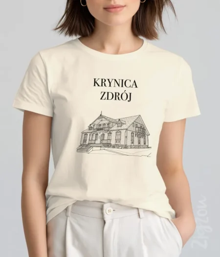 Krynica Zdrój - koszulka damska z dowolnym nadrukiem online