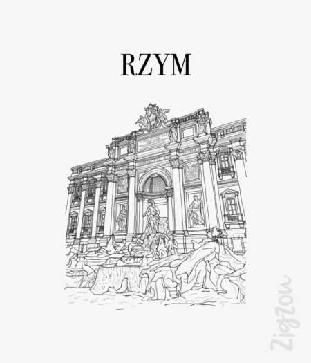 Fontanna di Trevi - grafika