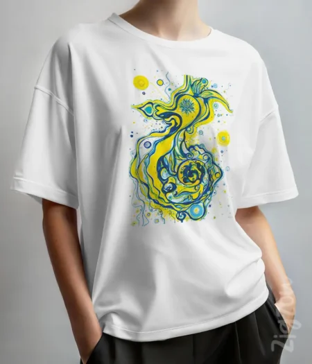 Seahorse - koszulka oversize z dowolnym nadrukiem online