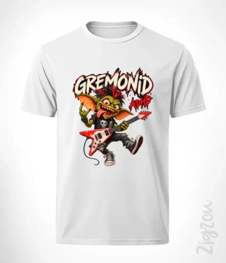 Gremonid gremlin z ADHD - koszulka męska z dowolnym nadrukiem online